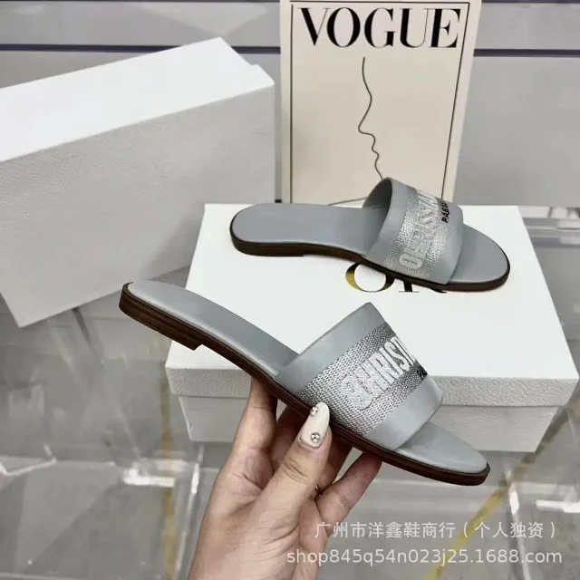 Dior Sandals Logo Strap Flat Slide product detail image 20