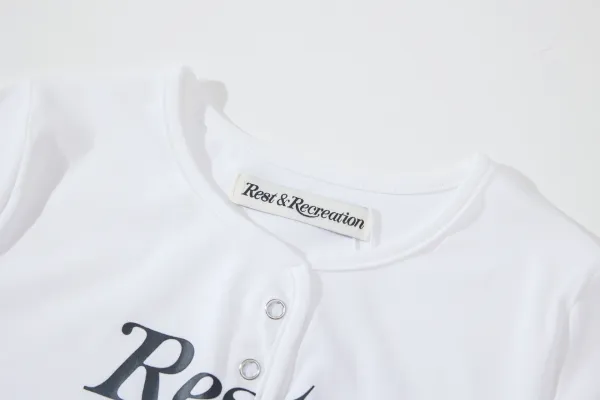 Rose & Resurrection Rest & Recreation White Graphic T-Shirt - 23