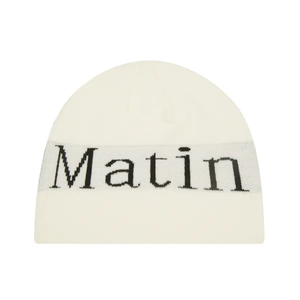 Matin Beanie Gray Knit Hat - 6