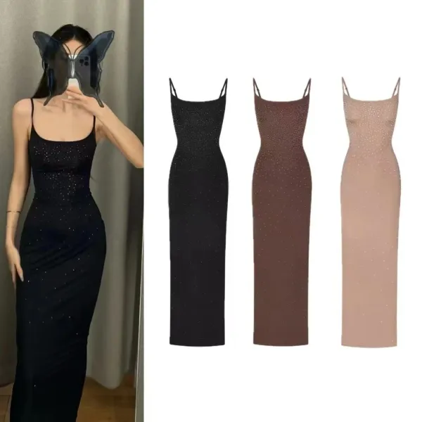Saint Tears Crystal-Embellished Nude Slip Dress - 2