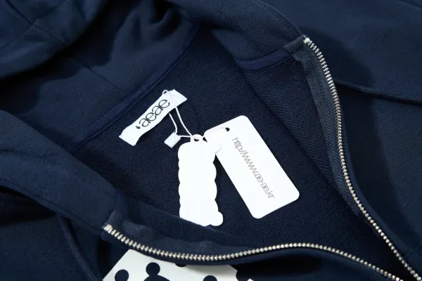 Comme des Garçons Play Polka Dot Heart Hoodie Navy - 15