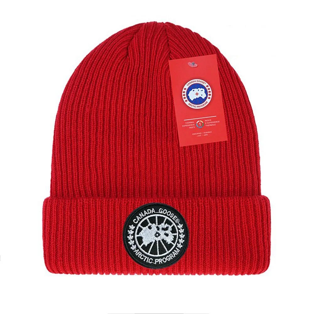 Canada Goose Hats Rib-knit cuffed beanie with Arctic Program patch — 27