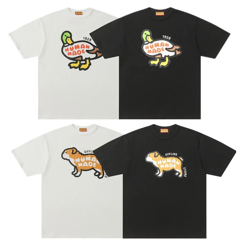 HUMAN MADE T-Shirts Animal Graphic Short-Sleeve T-Shirt image 3
