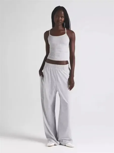 Design Wide-Leg Cropped Pants White - 4