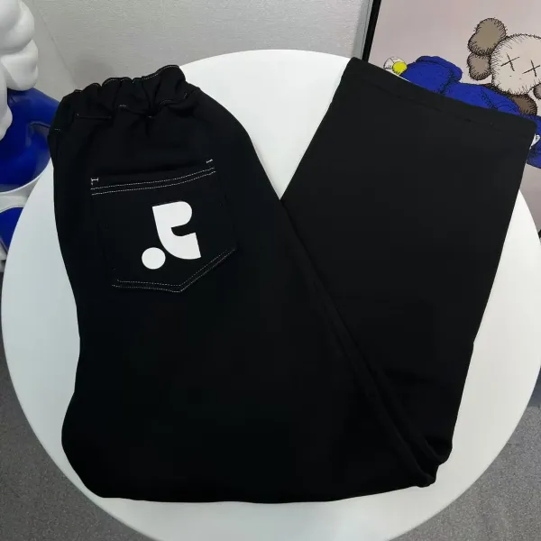 Digital Pionker Logo-Embroidered Black Sweatpants - 19
