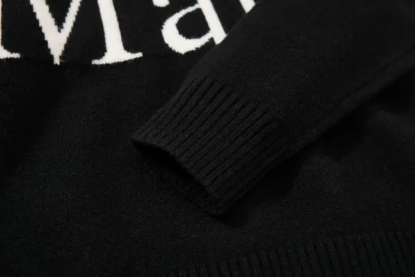 Matin White Knit Sweater with Bold Typography - 26