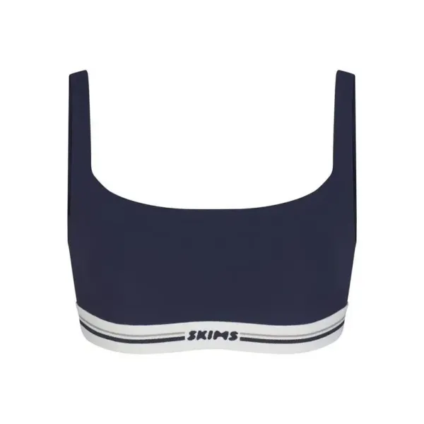 Skims Cotton-Covered Bralette White Underwear - 10
