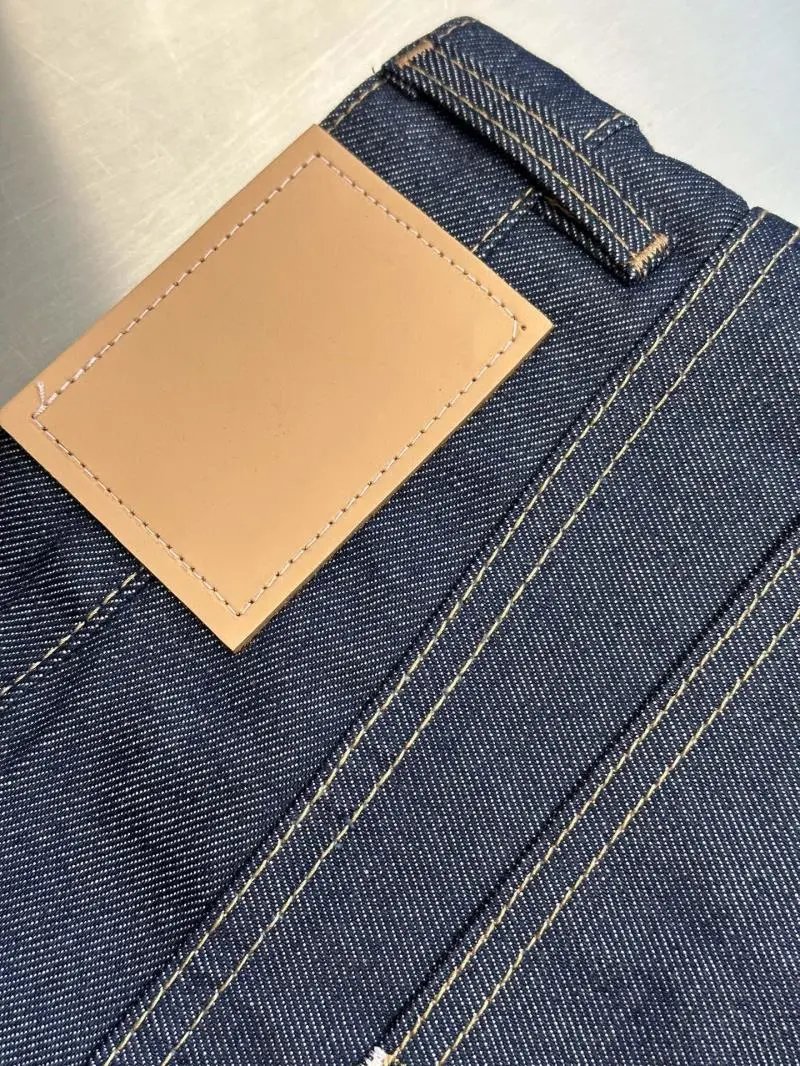 Design Raw Denim Wide-Leg Jeans Navy - 8