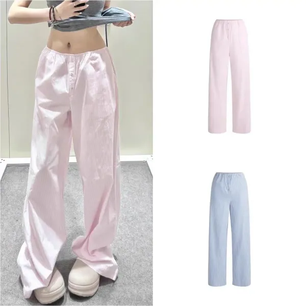 Off-White Striped Oversized Shirt Blue - 3