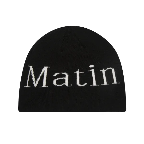 Matin Beanie Gray Knit Hat - 8