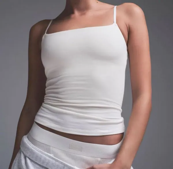 Design Lace-Texture Camisole Top Gray - 9