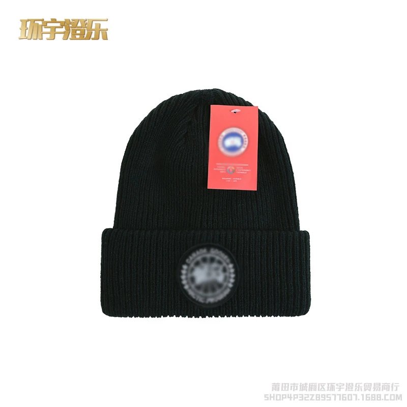 Canada Goose Hats Rib-knit cuffed beanie with Arctic Program patch image 2