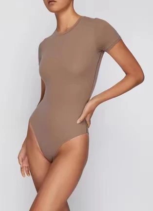 GRA Short-Sleeve Bodysuit Black - 6