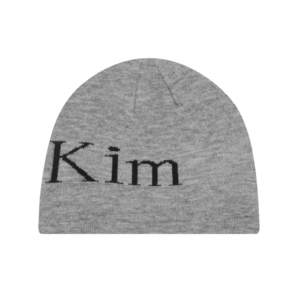 Matin Beanie Gray Knit Hat - 5
