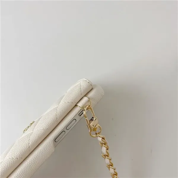 Chanel-Inspired Quilted Chain Phone Case Mint Green Phone-Case - 7