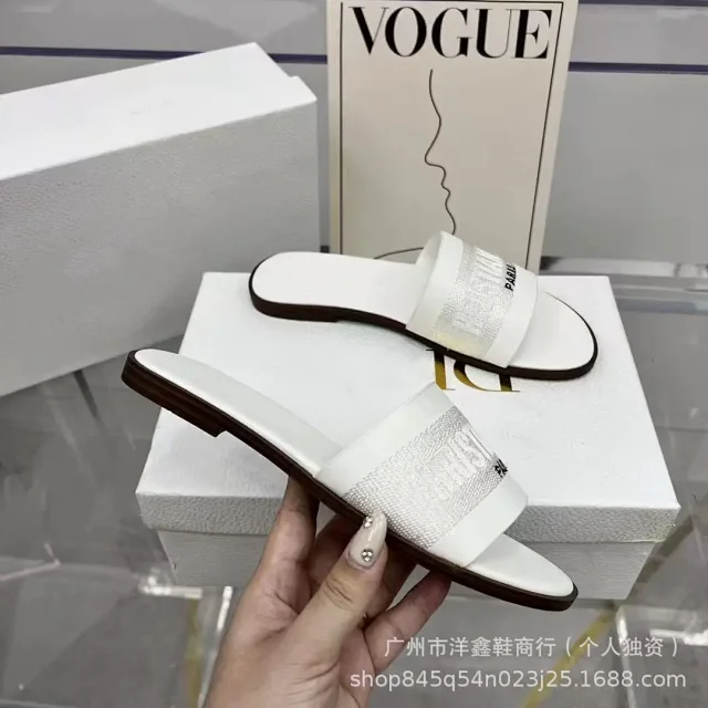 Dior Sandals Logo Strap Flat Slide product detail image 3