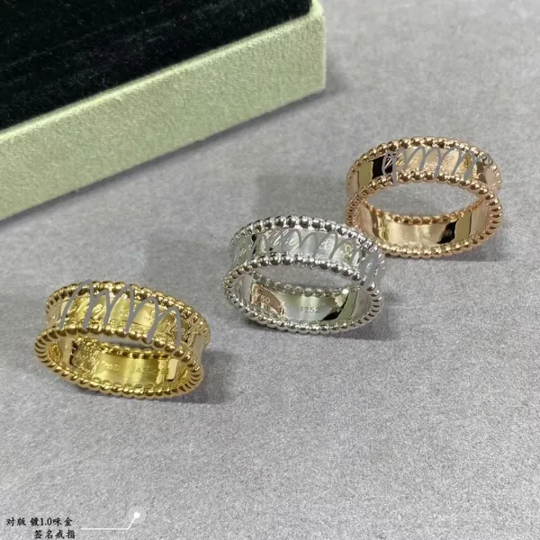 Van Cleef & Arpels Alhambra Signature Ring Gold/Silver - 6