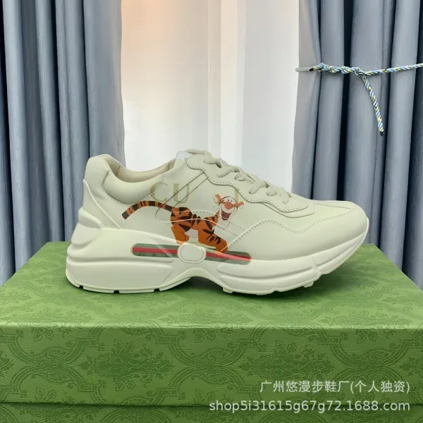 Gucci Rhyton White Chunky Sneakers - 32