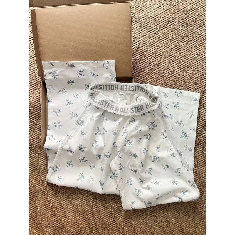 Hollister Floral Print Boxer Shorts White