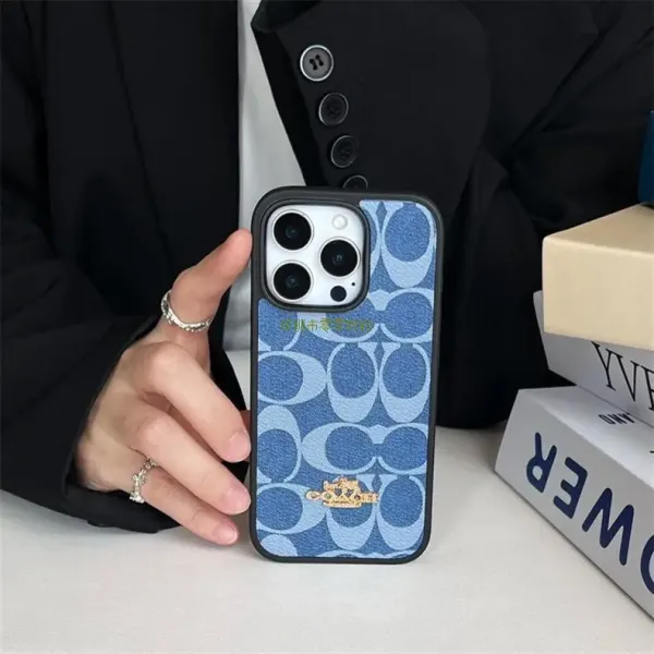 Coach Signature Print iPhone 14 Pro Max Case Beige Phone-Case - 2