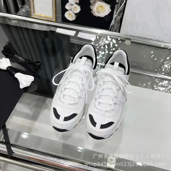 Chanel CC Logo Chunky Sneakers Gold Pink Beige Multicolor Sneakers - 21