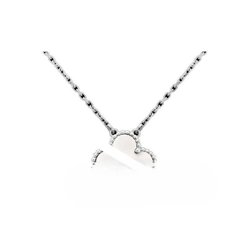 White Gold - White Mother Shell - Necklace