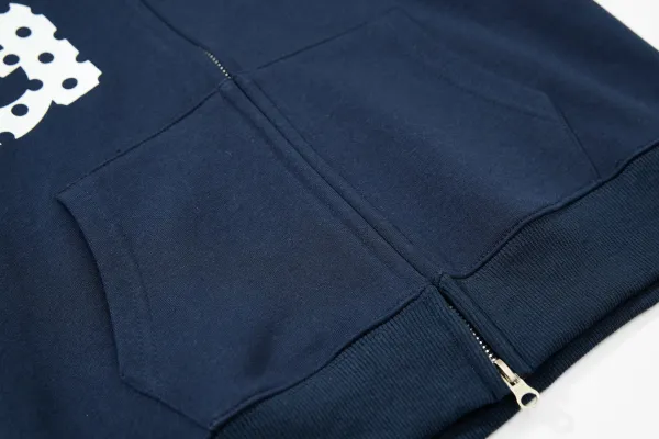 Comme des Garçons Play Polka Dot Heart Hoodie Navy - 11