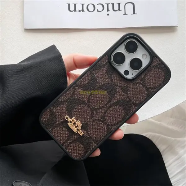 Coach Signature Print iPhone 14 Pro Max Case Beige Phone-Case - 5