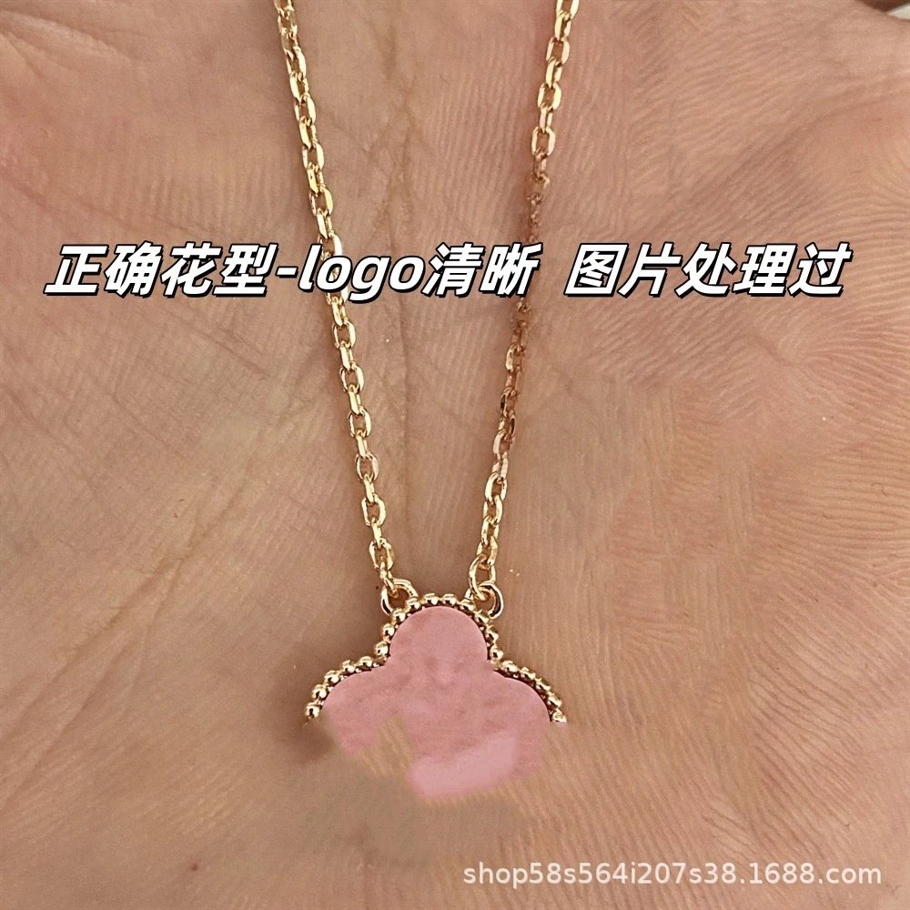Rose Gold Rose Pink Necklace