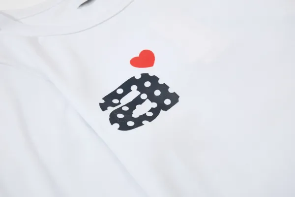 Saint Tears Heart Dot Logo Long-Sleeve Cropped Top Navy - 46