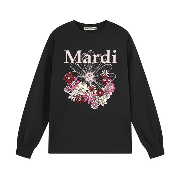 Mardi Mardi Daisy Print Long-Sleeve T-Shirt White - 3
