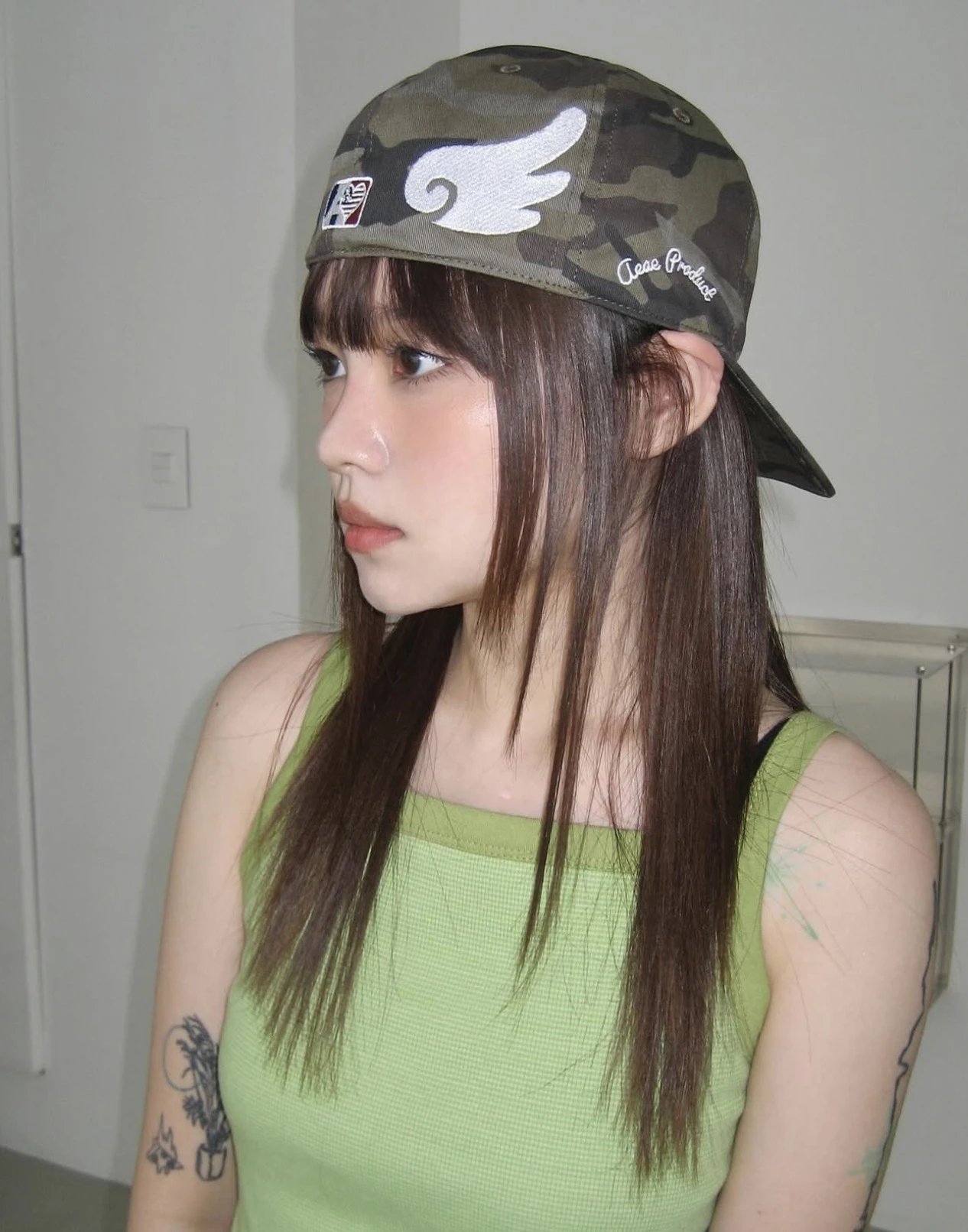 Saint Tears Angel Logo Camo Baseball Cap - 20