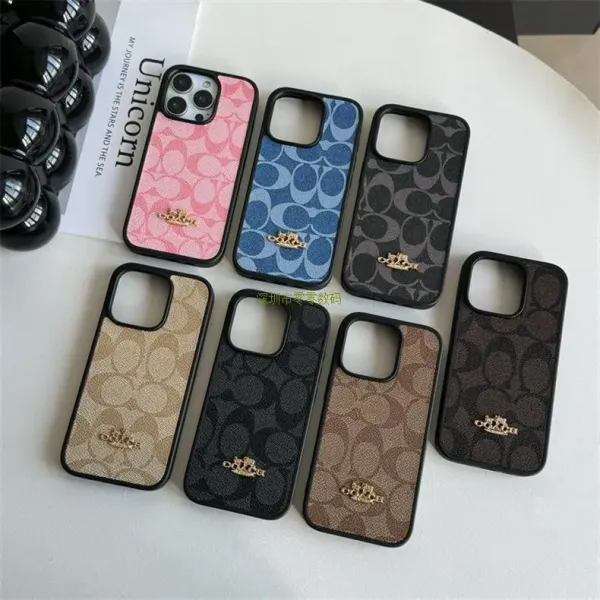 Coach Signature Print iPhone 14 Pro Max Case Beige Phone-Case - 9