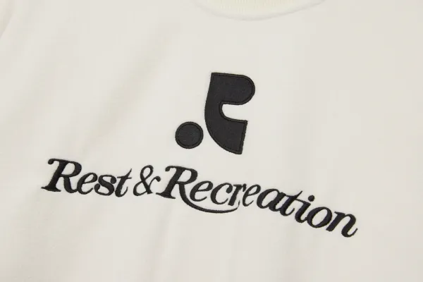 Rest & Recreation Logo Crewneck Sweatshirt Light Blue - 13