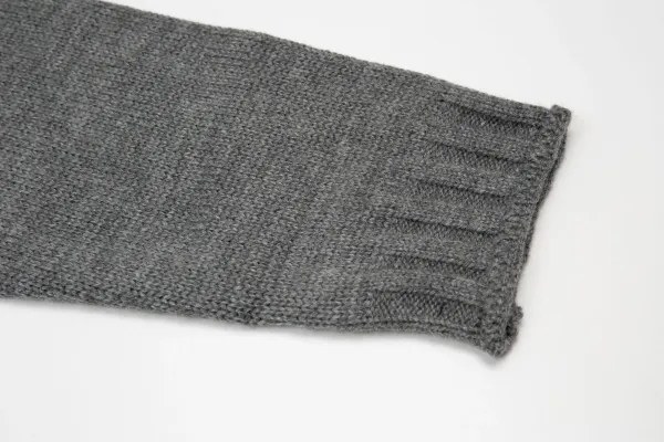 Matin Kim Logo Knit Turtleneck Sweater Gray - 19