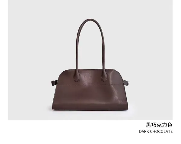 Design Arch-Shape Handbag Dark Chocolate Handbags - 21
