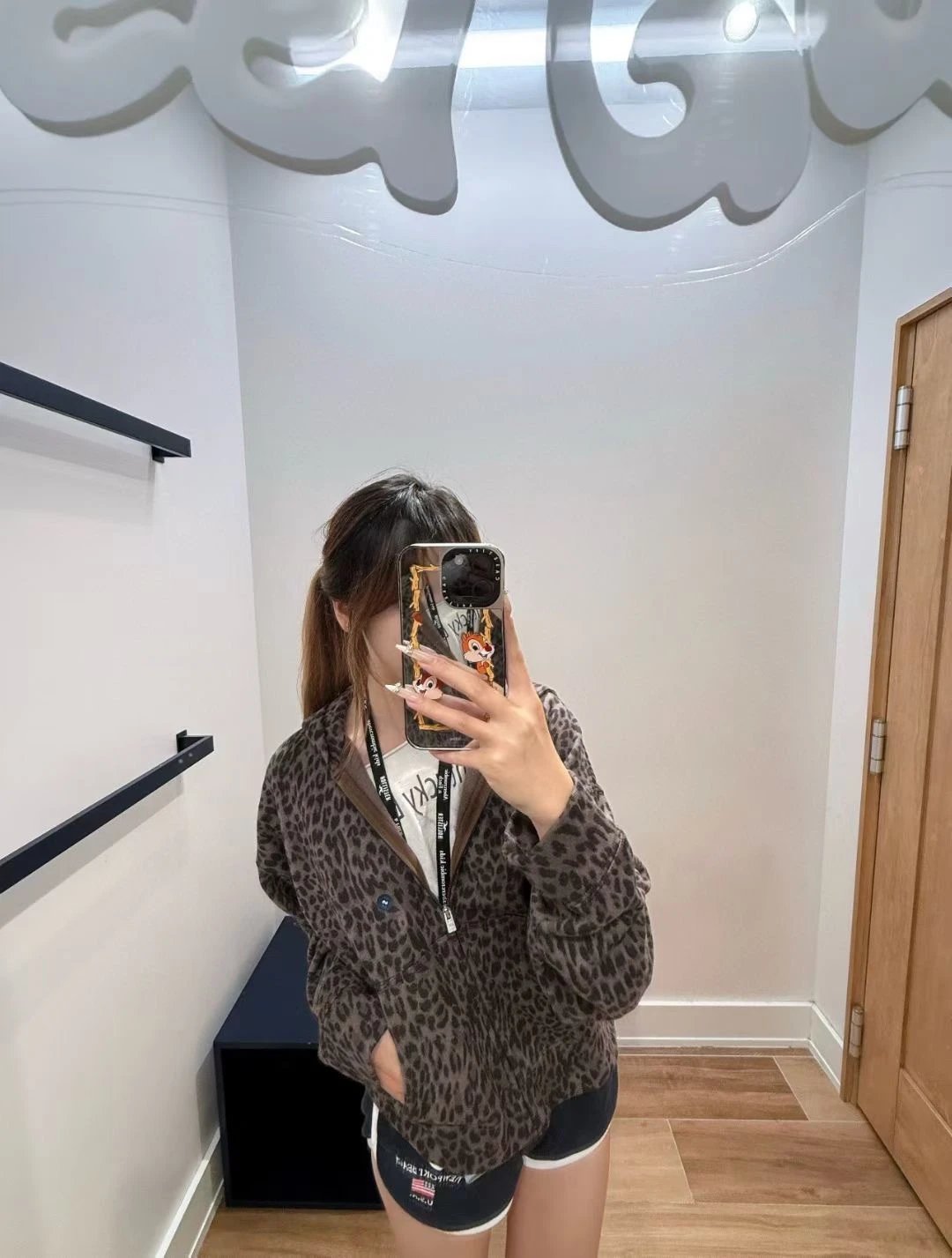 Gallery Dept. Leopard Print Zip-Up Hoodie - 22