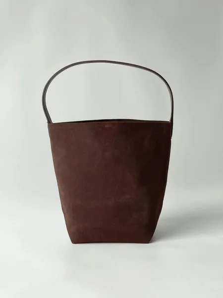 Bottega Veneta Mini Bucket Bag Brown Suede - 1