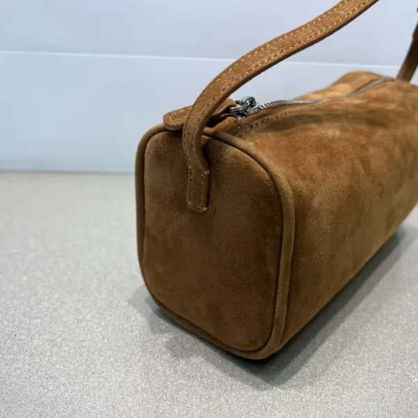 Minimalist Cylinder Handbag Black Leather Handbag - 14