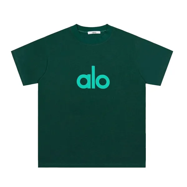 Alo Yoga Logo Graphic T-Shirt Forest Green - 1