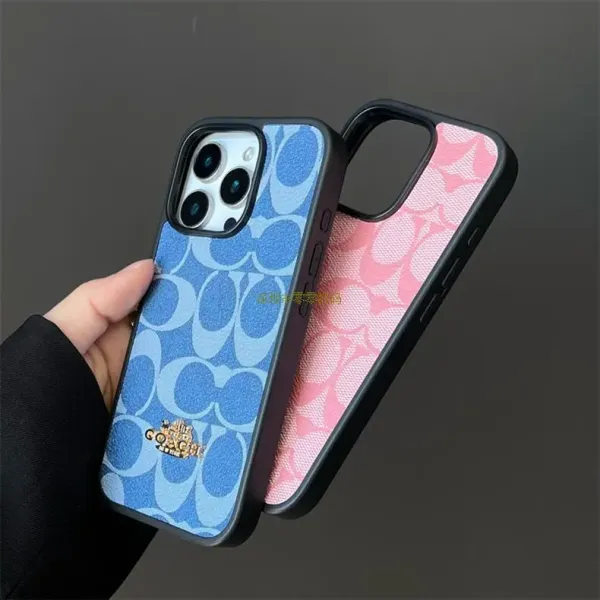 Coach Signature Print iPhone 14 Pro Max Case Beige Phone-Case - 14