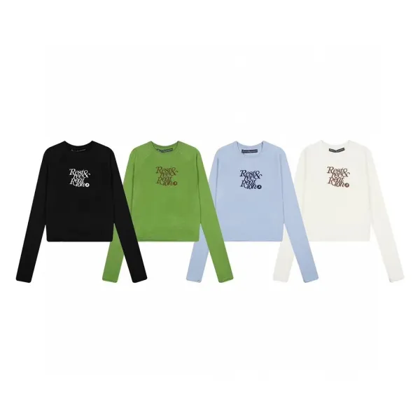 Rest & Recreation Cropped Knit Sweater Lime Green - 15