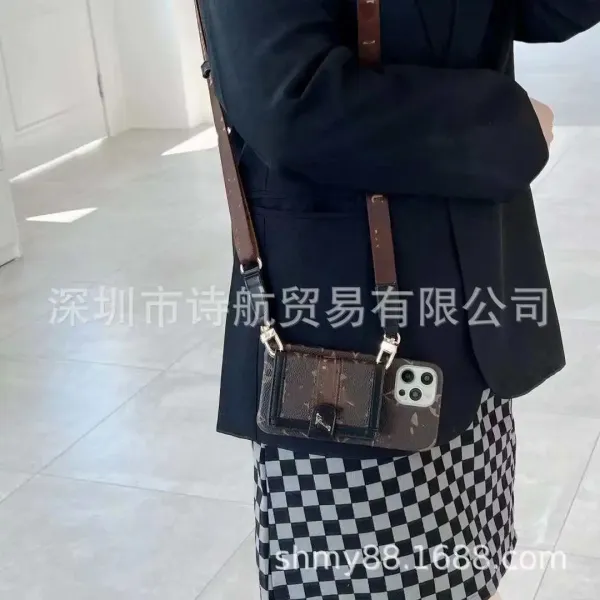 Louis Vuitton Monogram Phone Crossbody Case Brown - 5