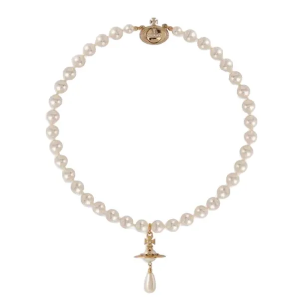 Vivienne Westwood Orb Pearl Necklace Gold/Silver - 6