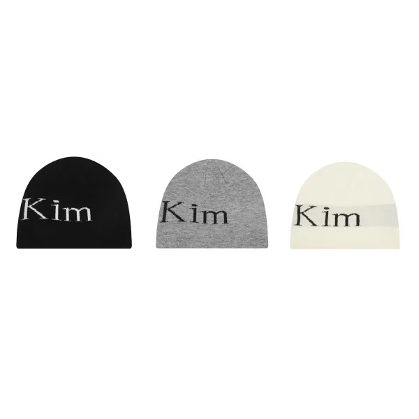 Matin Beanie Gray Knit Hat - 3