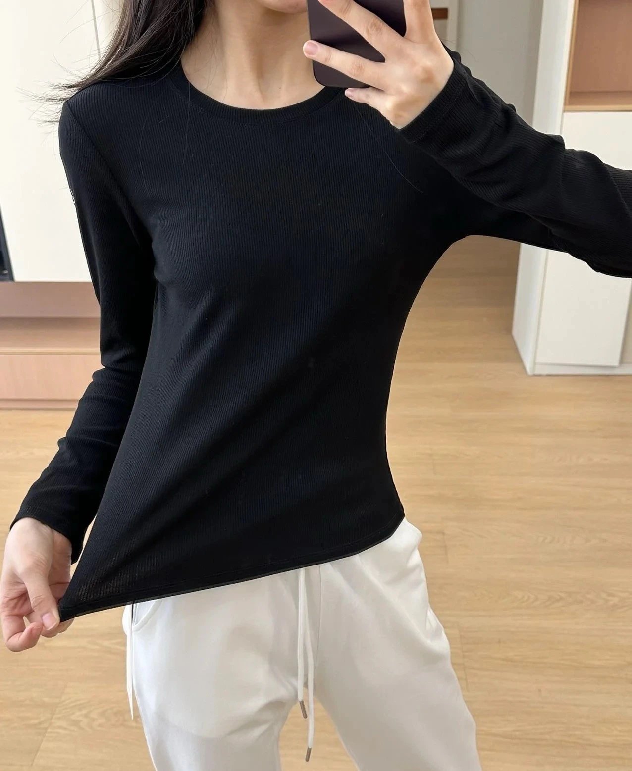 Alo Yoga Ribbed Long Sleeve Base Layer Gray - 20