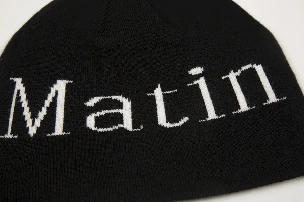 Matin Beanie Gray Knit Hat - 12