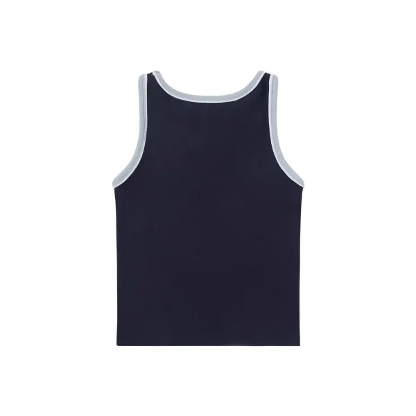 Rest & Recreation Rest & Recre-ation Beige Ribbed Vest-Top - 6