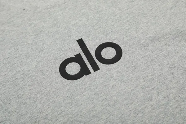 Alo Yoga Logo Graphic Black T-Shirt - 12