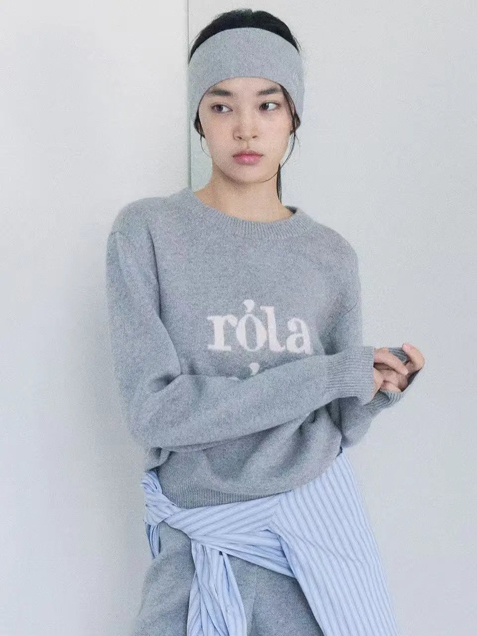 Róla Róla Knit Sweater Gray - 8
